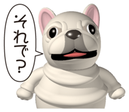 Cheerful french bulldog sticker #9661850