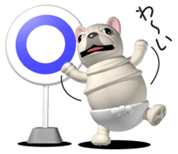 Cheerful french bulldog sticker #9661858