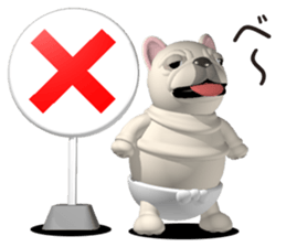 Cheerful french bulldog sticker #9661859