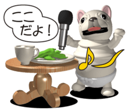 Cheerful french bulldog sticker #9661865