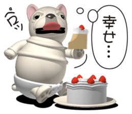 Cheerful french bulldog sticker #9661868