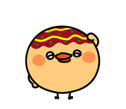 octopus ball sparrow 3 sticker #9662512