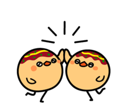 octopus ball sparrow 3 sticker #9662513