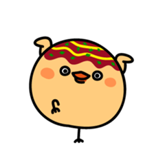 octopus ball sparrow 3 sticker #9662514