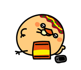 octopus ball sparrow 3 sticker #9662517