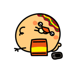 octopus ball sparrow 3 sticker #9662517