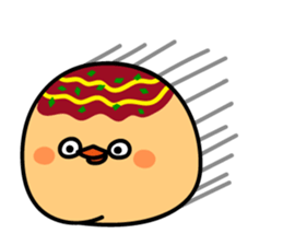 octopus ball sparrow 3 sticker #9662518