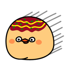 octopus ball sparrow 3 sticker #9662518