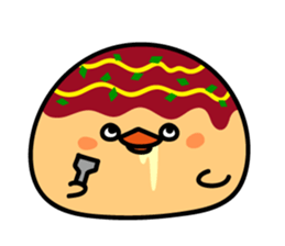 octopus ball sparrow 3 sticker #9662519