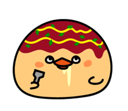 octopus ball sparrow 3 sticker #9662519