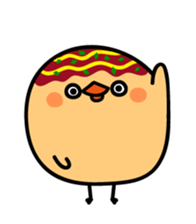 octopus ball sparrow 3 sticker #9662524