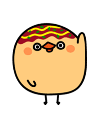 octopus ball sparrow 3 sticker #9662524