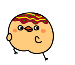 octopus ball sparrow 3 sticker #9662528