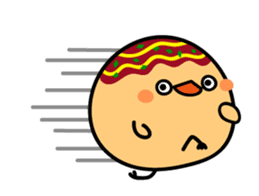 octopus ball sparrow 3 sticker #9662529