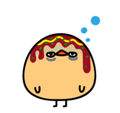 octopus ball sparrow 3 sticker #9662532