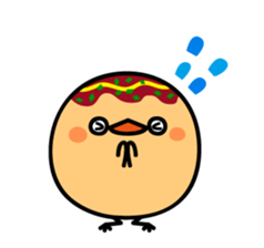 octopus ball sparrow 3 sticker #9662535