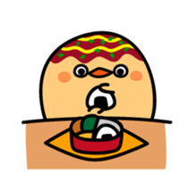 octopus ball sparrow 3 sticker #9662537