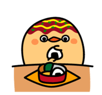 octopus ball sparrow 3 sticker #9662537