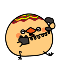 octopus ball sparrow 3 sticker #9662542