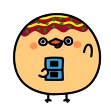 octopus ball sparrow 3 sticker #9662543