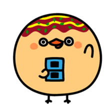 octopus ball sparrow 3 sticker #9662543