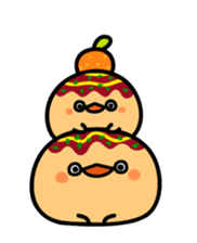 octopus ball sparrow 3 sticker #9662545