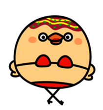 octopus ball sparrow 3 sticker #9662547