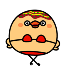 octopus ball sparrow 3 sticker #9662547