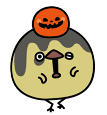 octopus ball sparrow 3 sticker #9662548