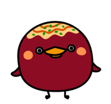 octopus ball sparrow 3 sticker #9662549