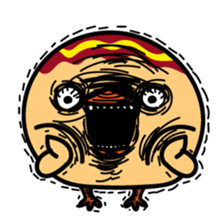 octopus ball sparrow 3 sticker #9662551