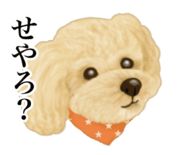 Poodle's real feelings 2 sticker #9663554
