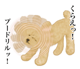 Poodle's real feelings 2 sticker #9663563