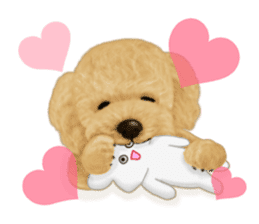 Poodle's real feelings 2 sticker #9663582