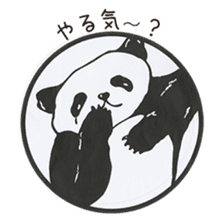 Cute Panda and Whale sticker #9664210