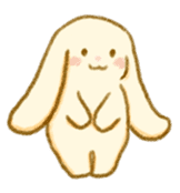 Little bunny Fluffy 1 sticker #9664274