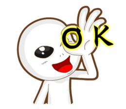 Positive and negative energy of aliens sticker #9664959