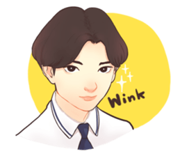 The heart to Mr.Lee (Eng) sticker #9665112