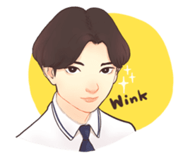 The heart to Mr.Lee (Eng) sticker #9665112