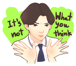 The heart to Mr.Lee (Eng) sticker #9665114