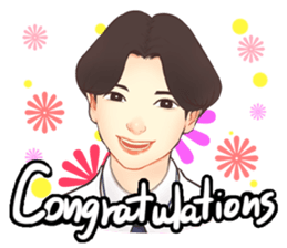 The heart to Mr.Lee (Eng) sticker #9665120