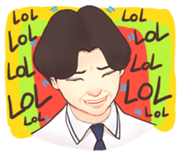 The heart to Mr.Lee (Eng) sticker #9665121