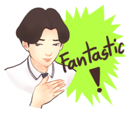 The heart to Mr.Lee (Eng) sticker #9665122