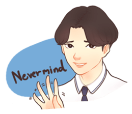 The heart to Mr.Lee (Eng) sticker #9665133