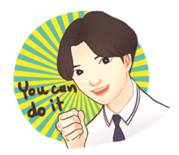 The heart to Mr.Lee (Eng) sticker #9665146