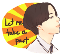 The heart to Mr.Lee (Eng) sticker #9665147