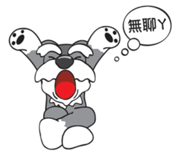 Grey Puppy sticker #9665413