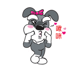 Grey Puppy sticker #9665426