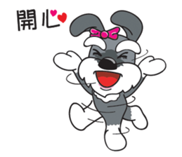 Grey Puppy sticker #9665430