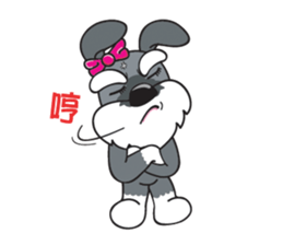 Grey Puppy sticker #9665431